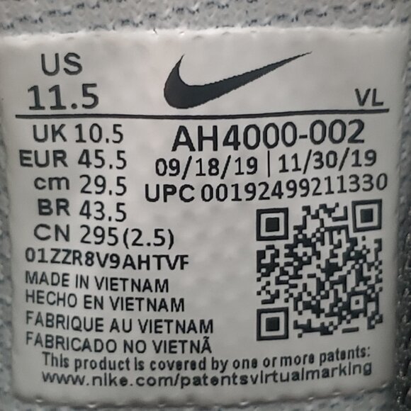 Nike Force Savage Pro 2 Black White Men's Size 11.5 Football Cleats AH4000-002 - Picture 13 of 13